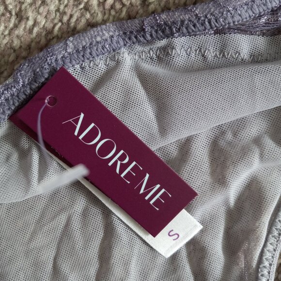NWT Adore Me Cyla Push Up Set size 34A S purple lace/mesh - Picture 7 of 10